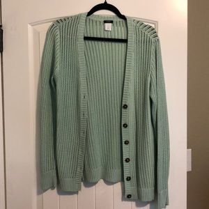 Sea Foam J.Crew Cardigan